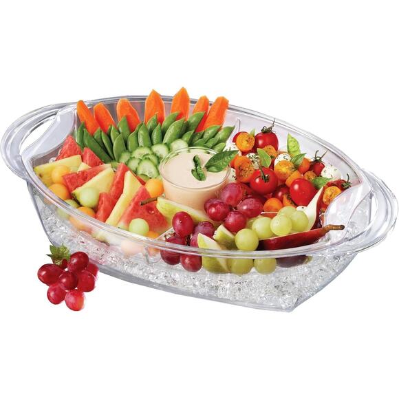 Prodyne Buffet on Ice 4 Compartment Vented Food Tray - AB7 - Picture 6 of 6